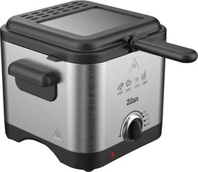 Friteuza electrica ZILAN ZLN4185 - 2.5L, 1600W, termostat reglabil 130-190°C, inox
