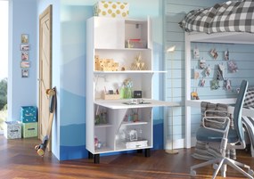Masă PC Home (alb lucios). Promo -7%. 1124933