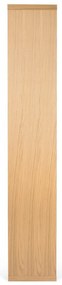 Bibliotecă în culoare naturală cu aspect de lemn de stejar 70x198 cm Berlin – TemaHome