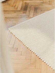 Covor bej țesut manual din lână 200x300 cm Talo – noo.ma