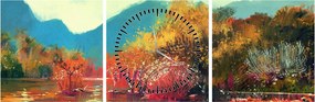 Tablou - Culorile toamnei (cu ceas) (90x30 cm)