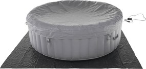 Cada cu hidromasaj gonflabil, gri/alb, 4-6 pers., 1000 l, KAMINO NEW TYP 2