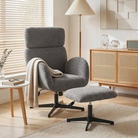 HOMCOM fotoliu dormitor rotativ | Aosom Romania