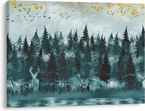 Tablou - Animale din pădure (70x50 cm)