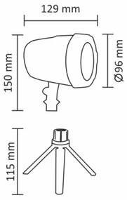Proiector LED laser de exterior LED/5W/230V IP44