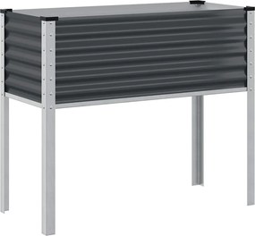 vidaXL Jardinieră de grădină antracit 100x45x90 cm oțel