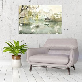 Tablou - Lac Chinezesc (90x60 cm)