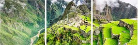 Tablou - Machu Picchu (cu ceas) (90x30 cm)