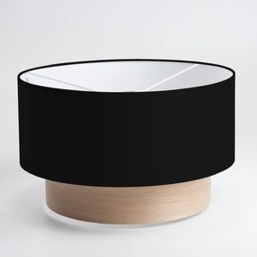 Brilagi - Lustră LED aplicată CERIA 1xE27/40W/230V Ø 50 cm negru/bej