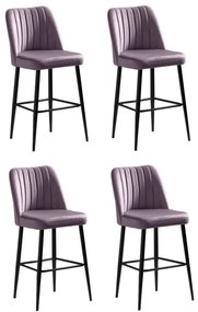 Set de scaune de bar Vento Lilac, 4 buc., 4 buc