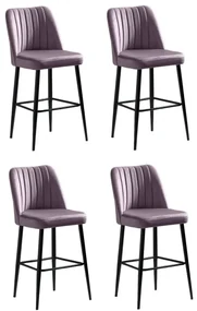Set de scaune de bar Vento Lilac, 4 buc., 4 buc
