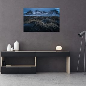 Tablou cu priveliște spre vărfurile Islanda (90x60 cm)