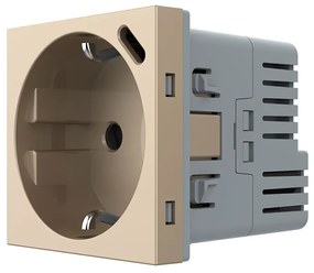 Modul Priza Schuko + USB-C LIVOLO, Standard German – Serie Noua