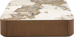 Masuta de cafea deosebita design LUX Walnut-Marble