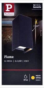 Aplică de exterior Paulmann 94326 2xLED/2,8W IP44 FLAME 230V