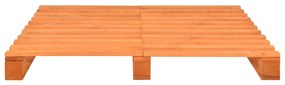 Cadru de pat din paleti, maro, 200x200 cm, lemn masiv de pin Maro, 200 x 200 cm
