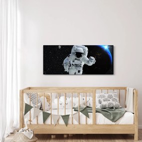 Tablou - Astronaut în Cosmos (120x50 cm)