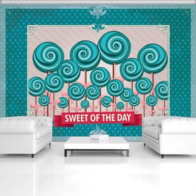 Fototapet - Sweet Pin Up Lollies (254x184 cm)