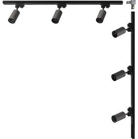 Zuma Line 3562 - Spot pe șină TUBE 6xGU10/35W/230V negru