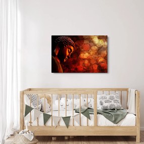 Tablou - Buddha în nuanțe roșii (90x60 cm)