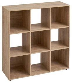 Bibliotecă cu aspect de lemn de stejar 90x91,5 cm Cube – Casa Selección