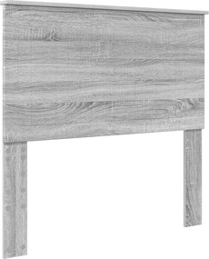 vidaXL Tăblie cap cu headboard Gri Sonoma 100 cm Lemn compozit