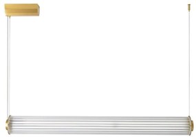 Lustra LED smart cu telecomanda COMO alama periata