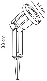 Spot de exterior Nordlux SPOTLIGHT 1xGU10/35W/230V IP54