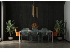 Lustră pe cablu STALACTITE LASER 5xG9/2,5W/230V aurie