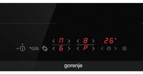 Plita vitroceramica incorporabila Gorenje ECT643BX, 7000W, 4 zone HiLight, 9 trepte, FishZone, Timer, Electrica, Negru
