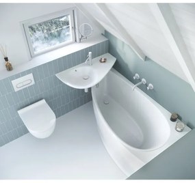 Ravak XJ1P1100000 - Lavoar suspendat AVOCADO 85x45 cm marmură turnată/alb