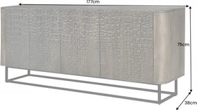 Comoda unicat cu model Krokodil 177cm maro