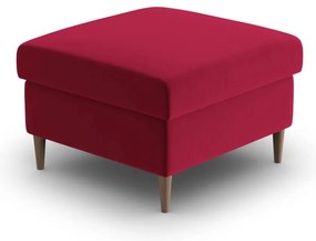 Taburet roșu cu tapițerie din catifea Kyoto – Cosmopolitan Design