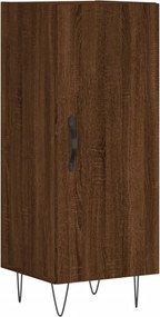 vidaXL Servantă, stejar maro, 34,5x34x90 cm, lemn compozit