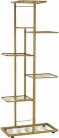 Etajera BAMIR TIP 3, auriu, metal, 44x22x108 cm