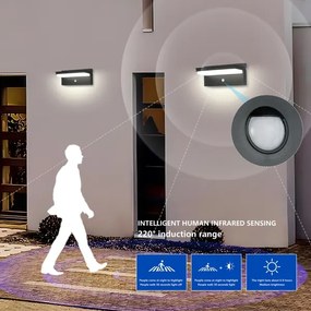 Aplică LED solară cu senzor SUN SENSE LED/10W/3,7V 4000 mAh IP44