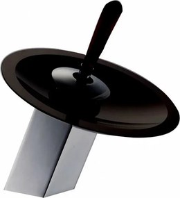 Baterie lavoar Inter Ceramic Orekio monocomanda crom cu sticla neagra