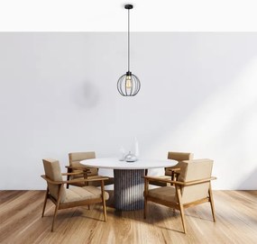 Lustră pe cablu STARLIGHT 1xE27/15W/230V neagră/aurie