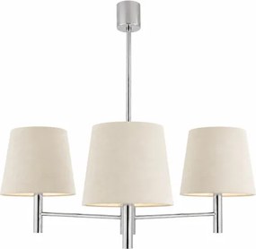 BRILAGI - Lustră pe tijă MONTE 3xE27/60W/230V crem/crom lucios