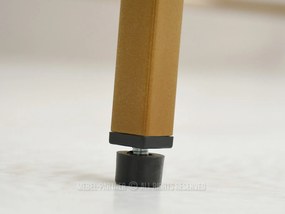 Masă PC Unica (lemn alb + auriu). 1109850