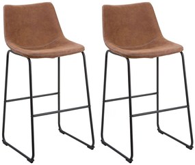 Set scaune tip bar 2buc. Franklin (maro auriu). 1009963