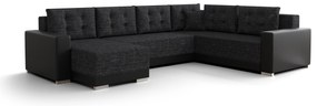 Colțar în formă de U Odyssey 3 (Negru + Gri Negru) (D). 1062140