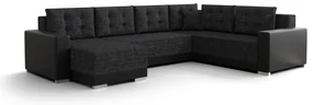 Colțar în formă de U Odyssey 3 (Negru + Gri Negru) (D). 1062140