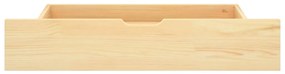 Cadru de pat cu 4 sertare, 160 x 200 cm, lemn masiv de pin Lemn deschis, 160 x 200 cm, 4 Sertare