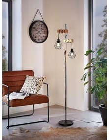 Eglo 44081 - Lampă de podea TOWNSHEND 2xE27/60W/230V