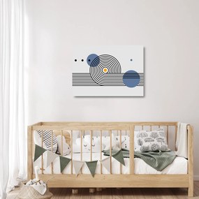 Tablou pe sticlă - Abstracție minimalistă N⁰1 (70x50 cm)