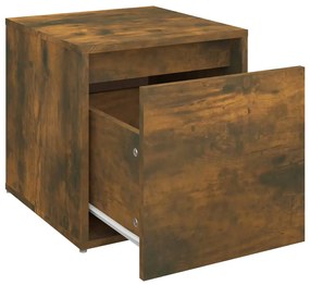 Cutie cu sertar, stejar sonoma, 40,5x40x40 cm, lemn compozit Stejar afumat, 1