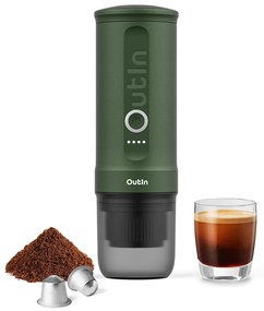 Outin Nano (Forest Green) - aparat de cafea de călătorie