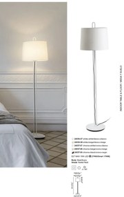 Lampadar / Lampa de podea moderna design elegant MONTREAL crom/bej