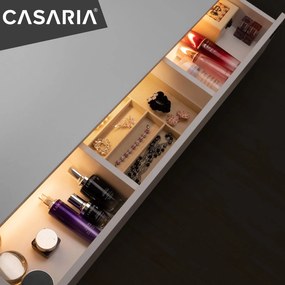 Deuba Masuta de toaleta Lucia cu iluminare LED 108x140x40 cm - alba